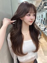 ロンド マーレ 天神大名店(Lond mare)&nbsp;暗めカラー／顔周り／レイヤーカット