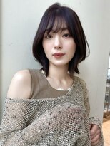 バイオレットジェム(Violet`jem)&nbsp;レイヤーボブ顔まわりカットグレーブラウンKA-116