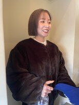 カンナ オーガニック ヘアデザイン(CANNA ORGANIC & HAIR DESIGN) ミルクティーブロンド/切りっぱなしボブ/ハイトーンカラー