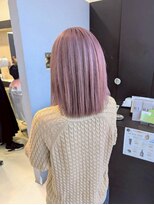 ヘアショップエヌアンドエー 久喜 栗橋店(hairshop N&A)&nbsp;大人可愛いピンク系ヘアカラー Wカラー ミディアムボブ