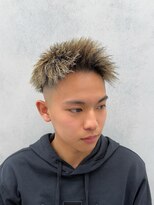 ルースト 西院店(ROOST)&nbsp;MEN’S HAIR/パイルツイスト/ゴールドハイライト/眉毛カット