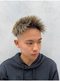 MEN’S HAIR/パイルツイスト/ゴールドハイライト/眉毛カット