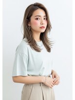 ライフイズモーメント 浜松富塚店(Life is...Moment)&nbsp;大人ベージュカラー×耳にかけれる顔まわりレイヤーカット