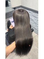 ロンドルピナス 小倉(Lond Lupinus) 縮毛矯正/ワンホンレイヤー/ミルクティーブランド/ダークブルー