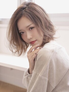 アグ ヘアー イージュ 箕輪店(Agu hair e'ge) ふんわり透明感の外ハネ×ミディ