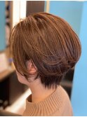 大人可愛いショートボブ