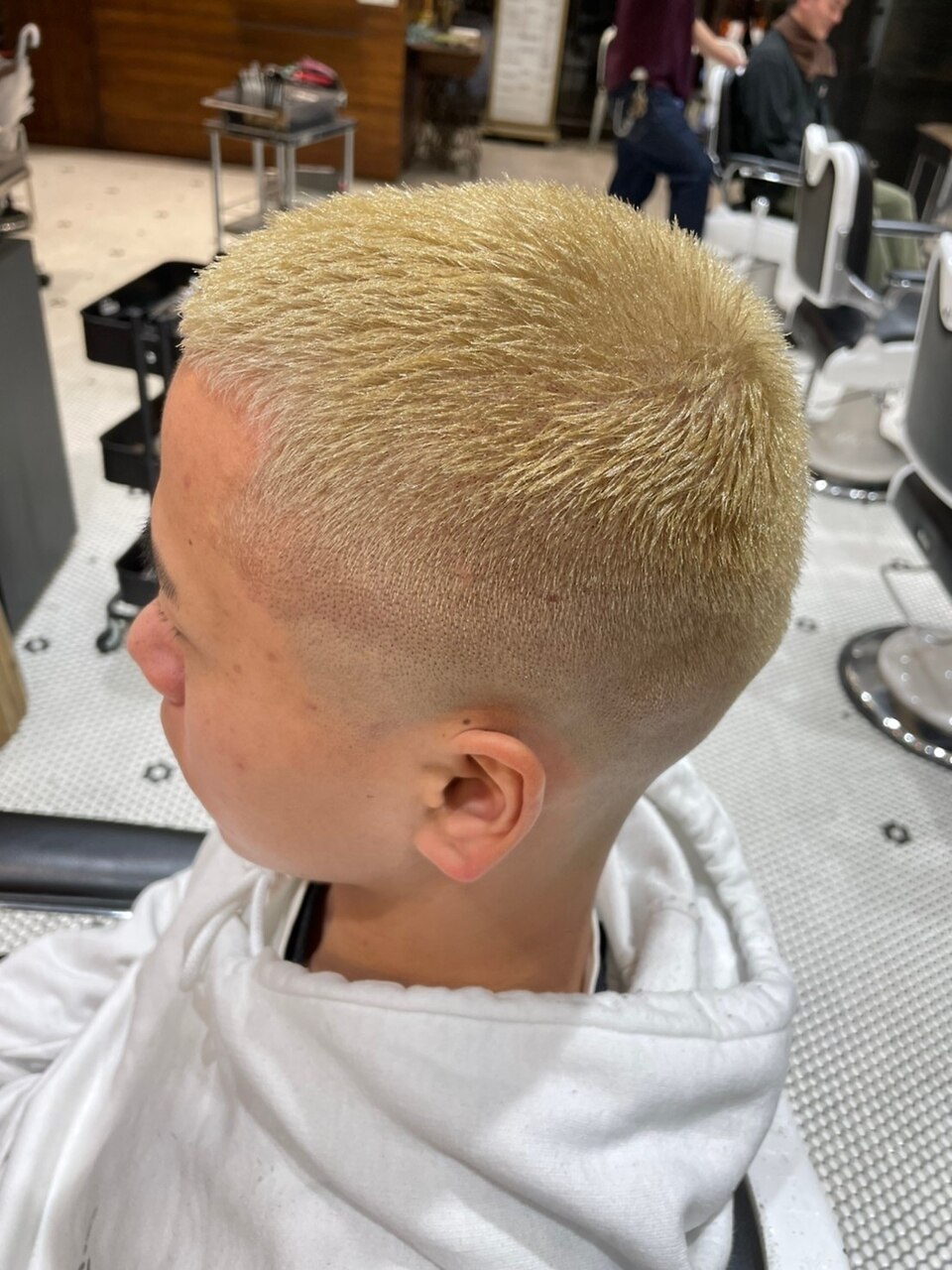 LUDLOW BROS.】田宮 金髪坊主 ベリーショート フェード：L116339118