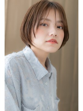 モッズヘア 越谷(mod's hair) 外国人風ハイライト前下がりミニボブカットZ越谷10代20代30代