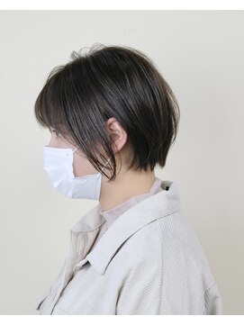スパ ヘアーデザイン(SPA hair design) 顔周りに長さを残した小顔ショートヘア