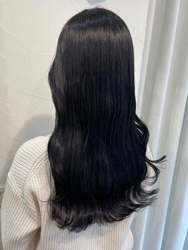 ネオリーブアオバ 高田馬場店(Neolive aoba) アディクシーカラーブルーブラックの暗髪カラー