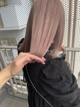 ロンド レア 天神大名店(Lond Le’a) ミルクティーベージュ/ダブルカラー/ブリーチ/くびれヘア