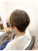 エイジング毛の、ショートの自然な縮毛矯正
