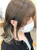ベージュインナーカラー