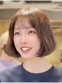 （韓国ヘア/縮毛矯正/髪質改善/内巻きボブ/きりっぱなしボブ）