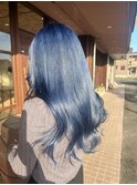 透け感サファイアブルー