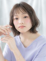 ドクターズ サロン ラブ(Dr's Salon LAB) オン眉グレージュアッシュゆるふわ巻きボブg古河20代30代40代