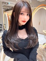 ロンド アンブル 四条烏丸(Lond ambre) 【五島巨幹】顔型別ヘアスタイル特集/レイヤーロング/前髪