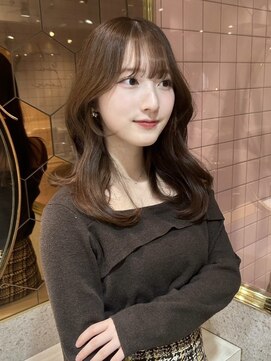 ルームバイシー 新宿(Loom. by Sea) 韓国風前髪×レイヤーカット【髪質改善/新宿/レイヤーカット】