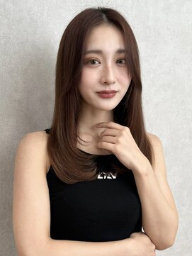 ロンド ロワール 門前仲町(Lond Loire) 韓国レイヤーカット/くびれ巻き/前髪顔周り/セミディ[門前仲町]