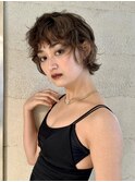 カーリーウルフショート/外国人風カラー