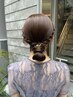 【結婚式お呼ばれ、パーティヘアなど】ヘアセット ￥5500