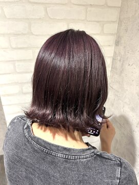 アフィナー(Afinar) ラベンダーブラウン×結べるボブ