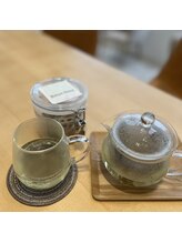 マッサージ後もホッと一息