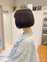 シュク 高円寺(SYUK)&nbsp;加藤【高円寺】ミニホブ/チョコレートブラウン/丸みボブ