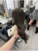 【福岡美容室/小山田】オリーブベージュ/前髪