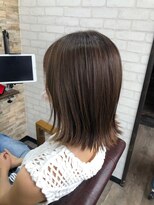 ハサミバイアトリエナガノ 千葉(8sami by atelier nagano)&nbsp;デザインカラー／レイヤーカット/ウエットヘア/オリーブベージュ