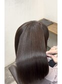 秋の艶髪◎髪質改善メテオストレートグレージュカラー