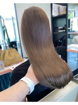 ディフィーノ 赤坂(DIFINO) シアーグレージュ/大人ガーリー/巻ける縮毛矯正/透明感カラー