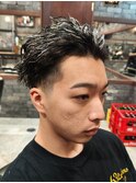 ツイストパーマ/メッシュキャップ/フェードカット