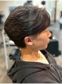 MEN’S HAIR/フェザーパーマ/刈り上げセンターパート/群馬高崎
