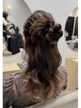 カチモリヘア×ハーフアップ♪