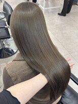 オニキス 原宿(ONYX)&nbsp;e46髪質改善トリートメントブリーチなしダブルカラーオリーブ