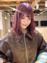 ディッセンバー 神宮前(December) 暖色カラー/ピンクカラー/レイヤーカット/ケアブリーチ/渋谷