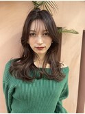 レイヤーカットウルフカットボブグレージュオリーブべージュ