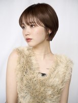ピークアブー アヴェダ アトレ恵比寿(PEEK-A-BOO AVEDA)&nbsp;柔らか抜け感ハンサムショート 前髪ありショート 大人可愛いヘア