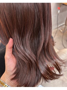 エレノア 渋谷公園通り店(Eleanor) 【中澤】ピンクブラウン/ピンクベージュ/外はねミディアム