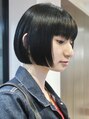 アビー(ABBEY)&nbsp;モードなボブ/ボブ/黒髪ボブ/前上がりボブ