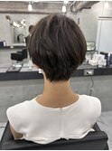 小顔ひし形 レイヤーカット 透明感カラー