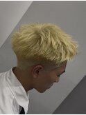 ハイトーンスパイキーショート　メンズショートウォーリアカット