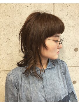 ア セカンド 清藤美容室第弐號(a sekand) ワイドバング×ミディアムウルフスタイル☆