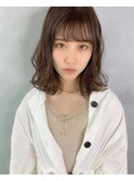 大人可愛いラフカールベージュミディ　担当大山