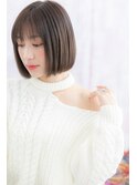 コロンとまとまる＊ナチュラルストレートクラシカルボブa