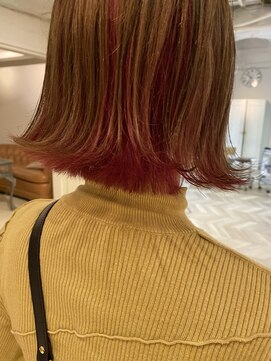 エル(EL by green) (akiko)ミルクティーベージュ×インナーピンクカラー