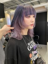 シャチュー(SHACHU) マッシュバングウルフ×インナーパープル