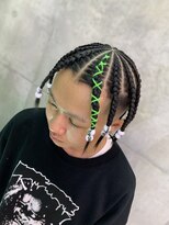 ノーフューチャー(NO FUTURE) 地毛コーンロウ