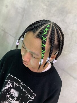 ノーフューチャー(NO FUTURE) 地毛コーンロウ